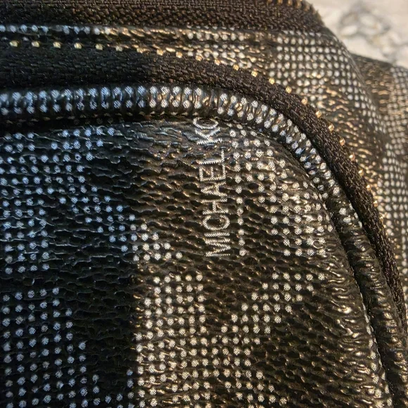 Michael Kors Black Signature MK Belt Bag with Gold Logo - Picture 11 of 12